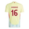 Original Trikotsatz Spanien Rodrigo 16 Auswärtstrikot EURO 2024 Für Kinder